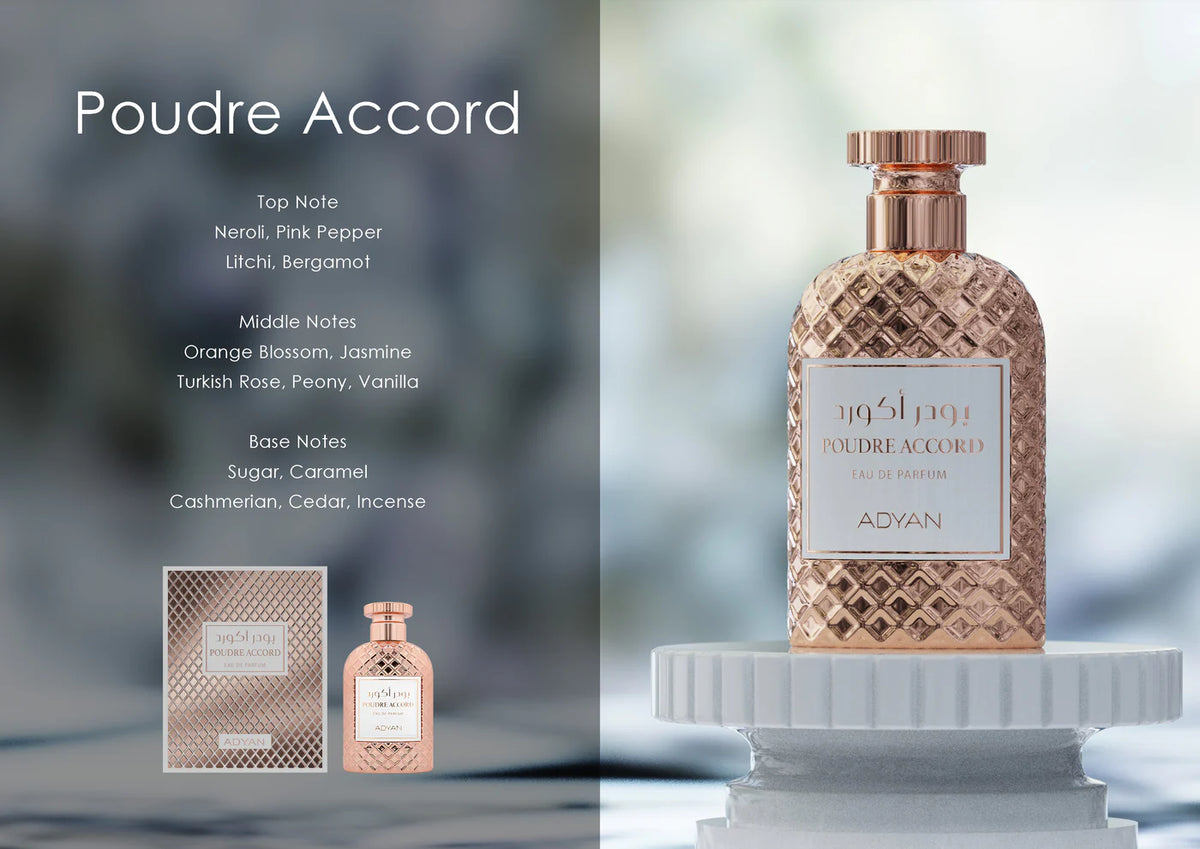 powdery musk perfume Poudre Accord by Adyan – 100ml
