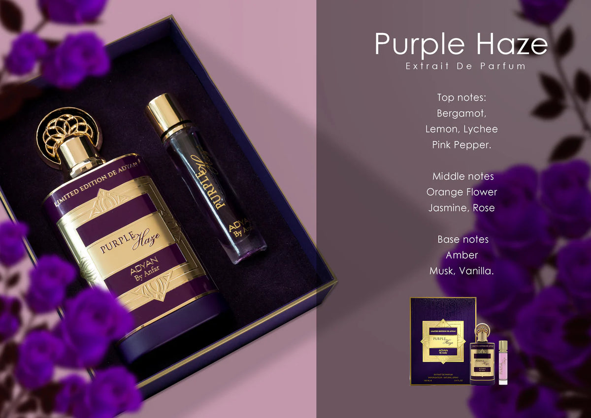 Purple Haze by Adyan – 100ml Perfume with Pocket Spray
