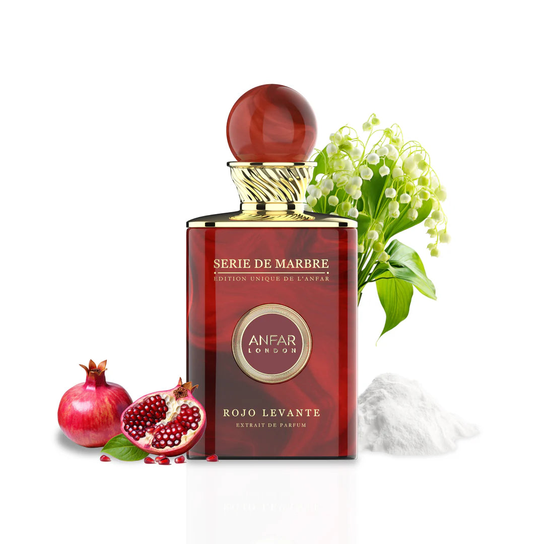 Rojo Levante Extrait de Parfum 100ml bottle by Anfar London – Série de Marbre Collection