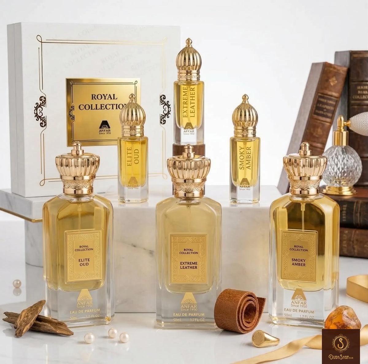 Oud Perfume Gift Set the Royal Collection by Anfar at oudh shop