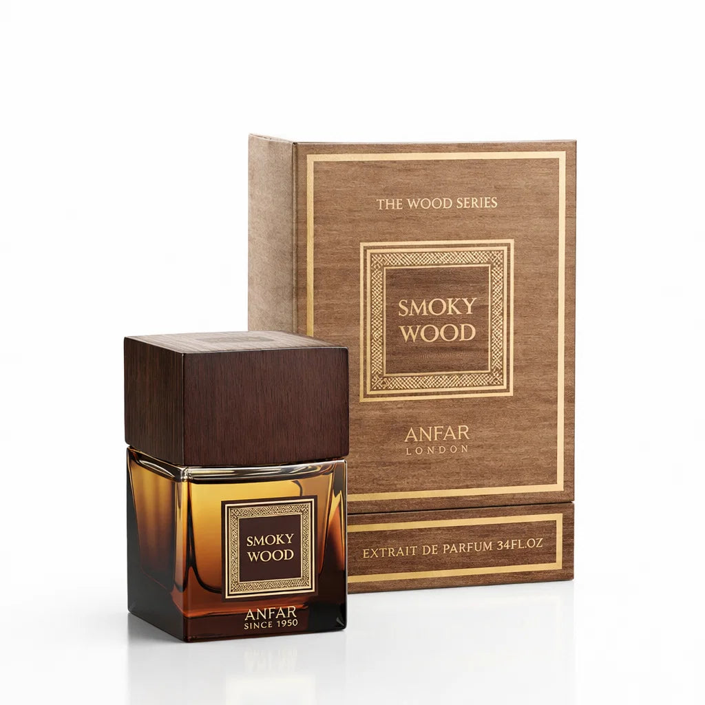 Smoky Wood by Anfar – 100ml Smoky Oud & Woody Perfume Bottle