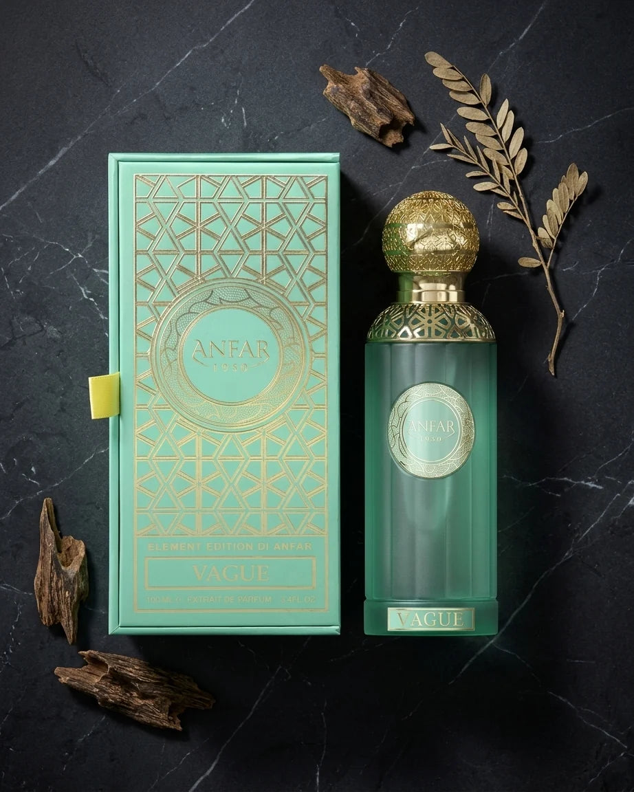 oud perfume vague by anfar bottle presentation