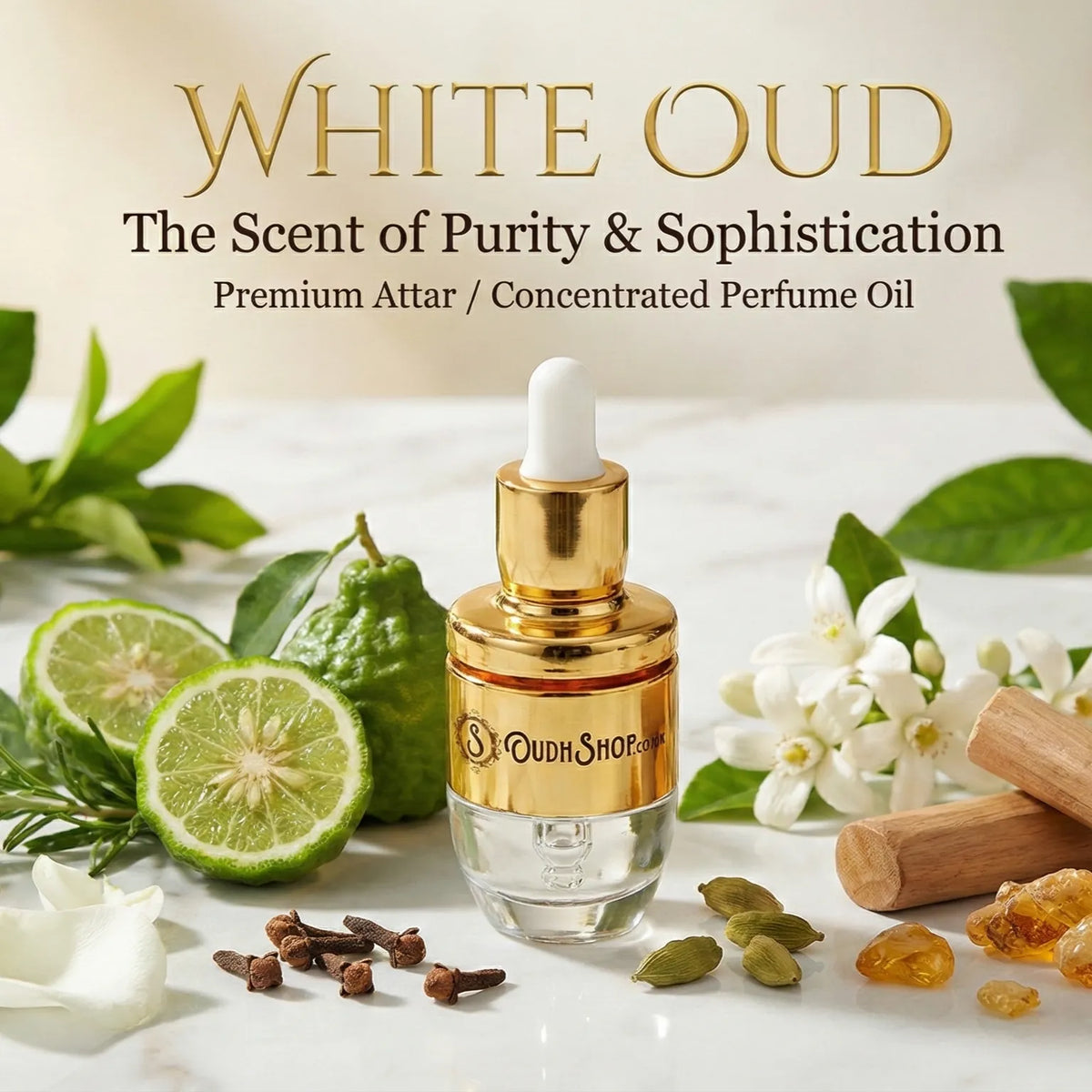Long Lasting alcohol free White Oud perfume oil is a sophisticated unisex blend that redefines the traditional oud experience