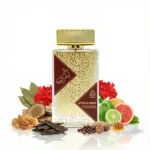 sweet fruity oud perfume that bridges the gap between aquatic freshness and oriental depth olfactory experience with Attar Al Haruf by Adyan. 100ml unisex edp.