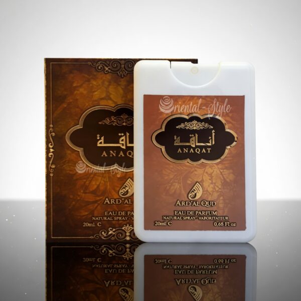 oud pocket perfume 20ml Anaqat travel size perfume bottle by Ard Al Oud