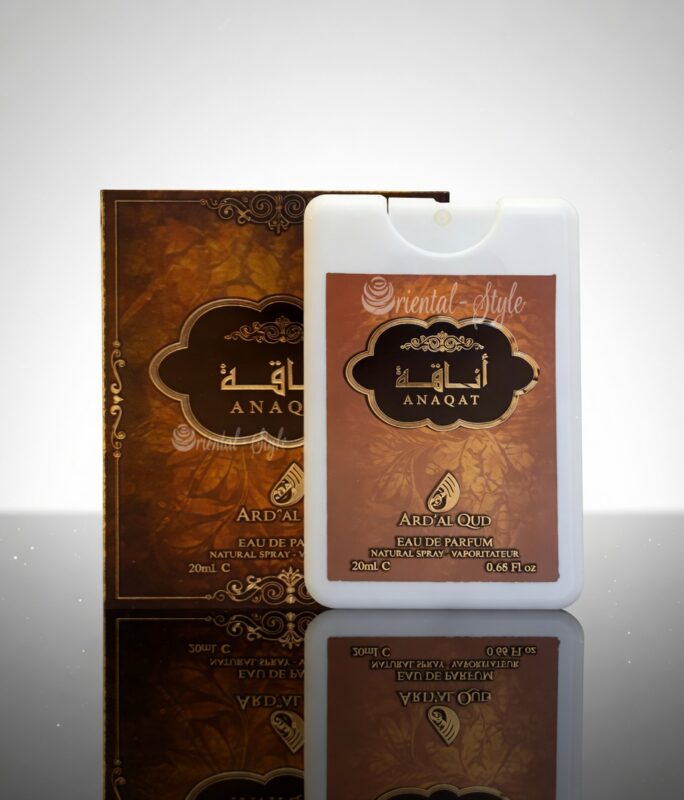 oud pocket perfume 20ml Anaqat travel size perfume bottle by Ard Al Oud