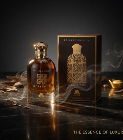 rose oud perfume secret oud private edition by anfar bottle presentation