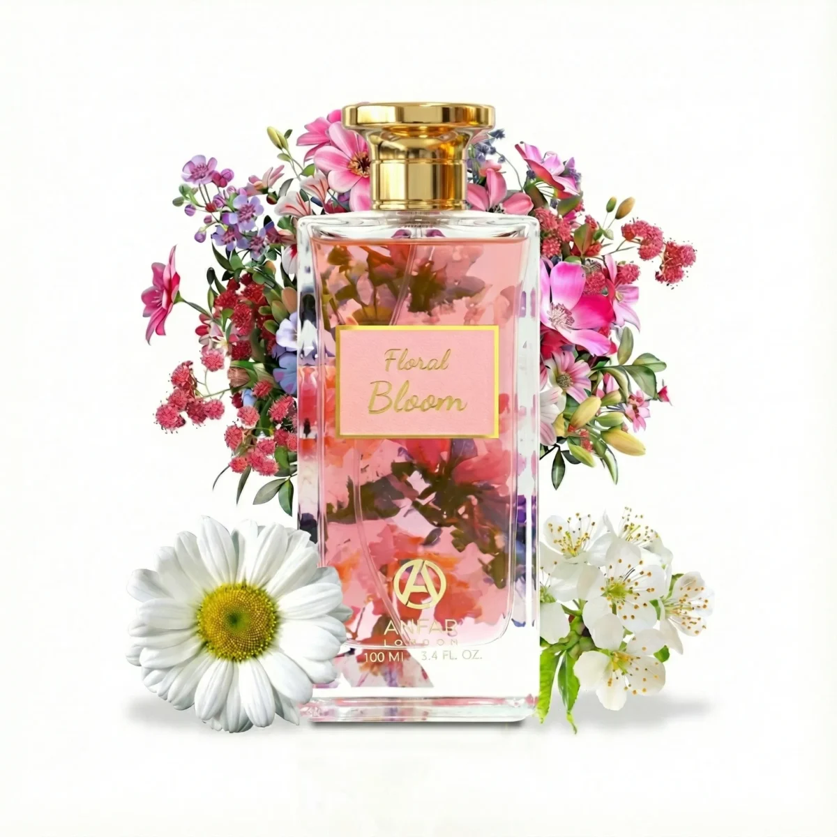 The Ultimate Flower Fragrance Floral Bloom by Anfar London an exquisite 100ml Eau de Parfum is a quintessential floral perfume for ladies