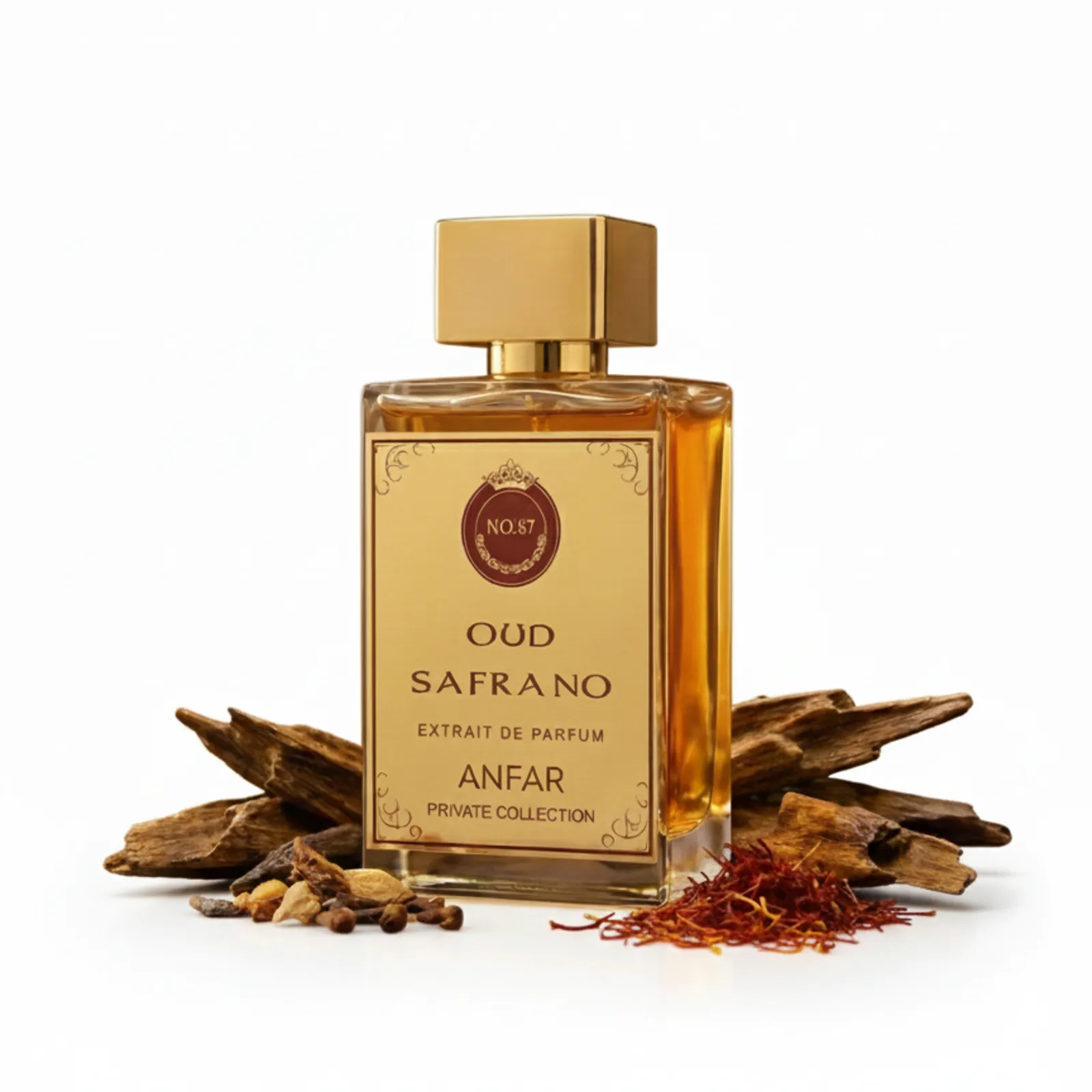 oud safrano by anfar 50ml oud perfume oudh shop Oud Safrano by Anfar, a strong sweet and luxurious oud perfume for men.