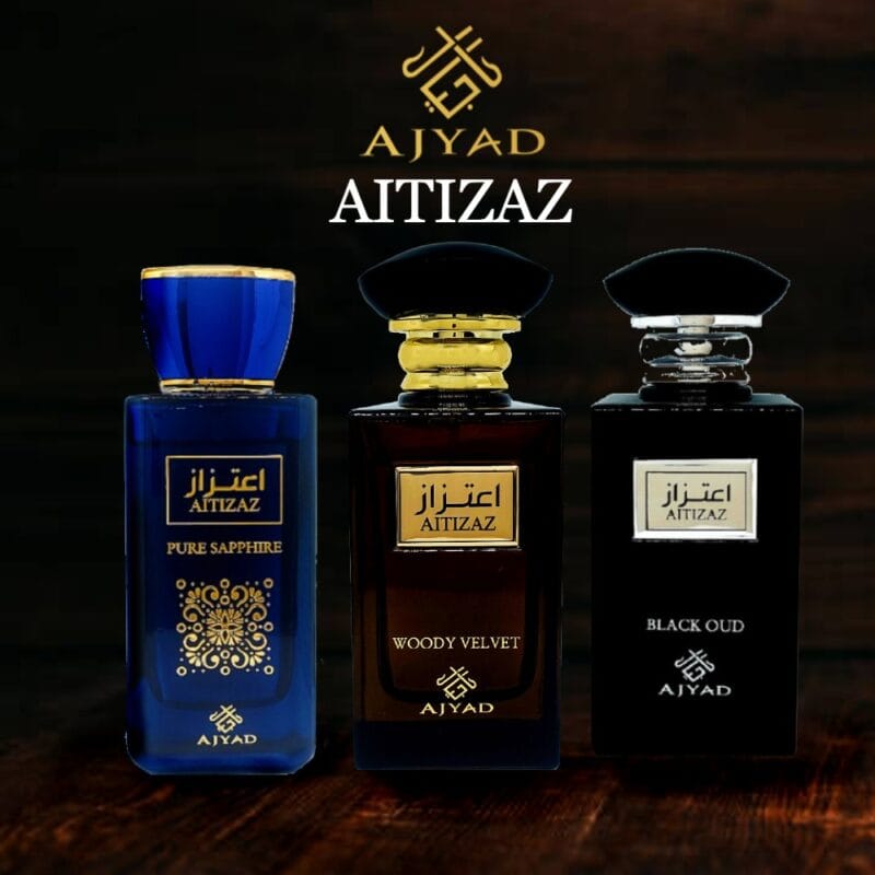 Aitizaz Series by Ajyad – 3 x 100ml Uni Eau de Parfum Bundle | Oudh Shop UK