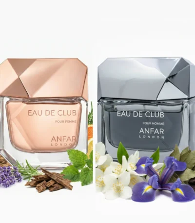 His & Her Perfume Set Eau De Club Duo Set by Anfar London an exclusive seductive his & her perfume set for couples.