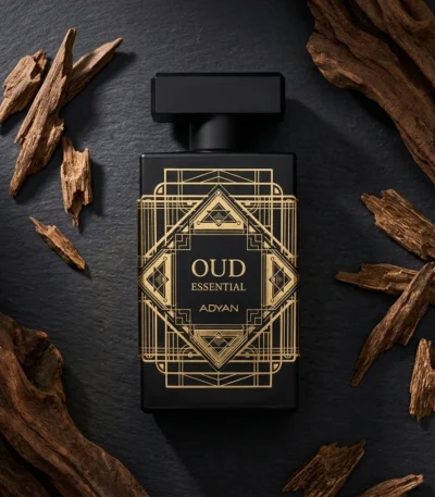 arabic oud scent oud essential by adyan 100ml bottle with oud chips