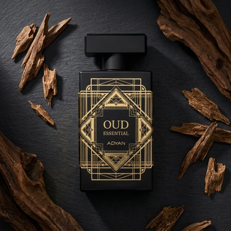 arabic oud scent oud essential by adyan 100ml bottle with oud chips