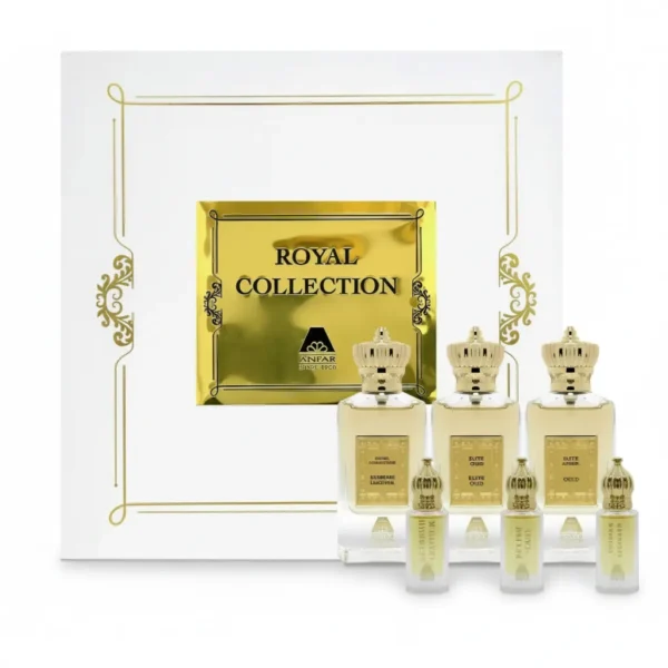 royal colection perfume gift set by anfar , a perfect gift for all ocassion, affordable oud perfume gift avaibale at oudh shop