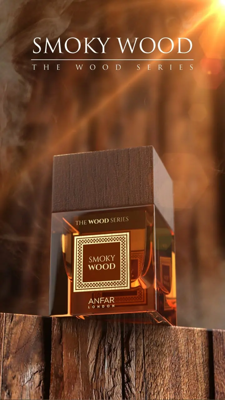 Smoky Wood by Anfar – 100ml Smoky Oud & Woody Perfume Bottle
