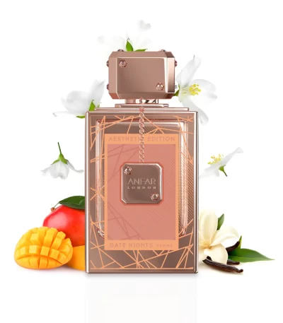 Date Nights Pour Femme by Anfar London – 100ml extrait de parfum bottle for women with elegant packaging