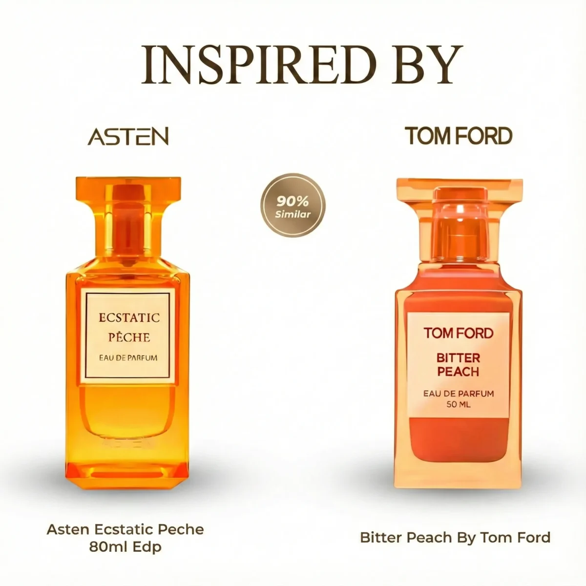 Introducing Ecstatic Peche 80ml EDP by asten an exquisite fragrance inspired by Tom Ford's Bitter Peach