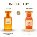 Introducing Ecstatic Peche 80ml EDP by asten an exquisite fragrance inspired by Tom Ford's Biter Peach