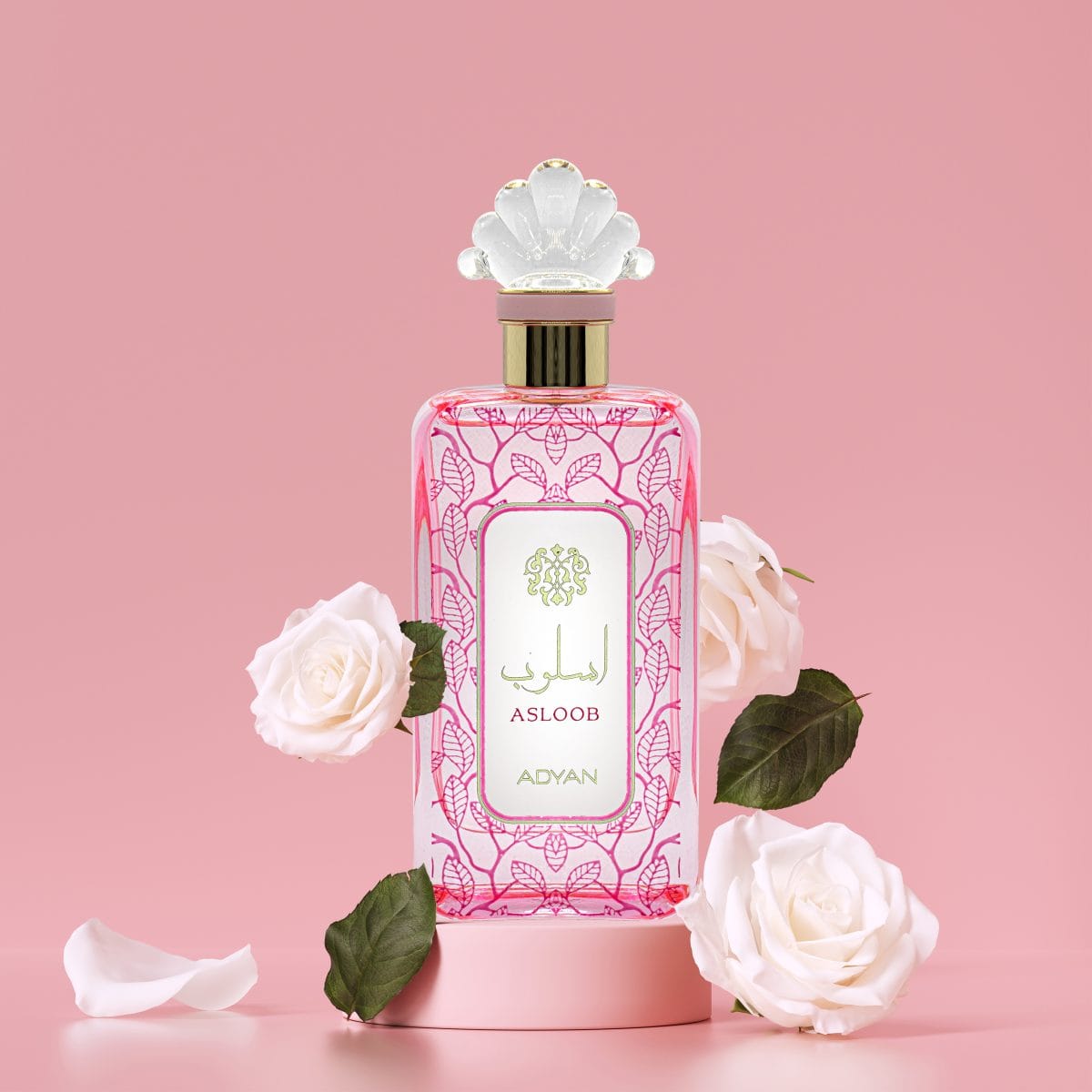 Asloob 100ML Eau de Parfum by Adyan – unisex oud fragrance bottle with luxury packaging, available at Oudh Shop UK