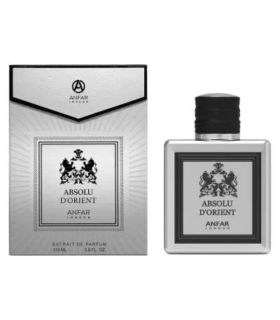 Absolu D’Orient by Anfar London is a powerful unisex extrait oud perfume blending oud, amber, leather, and spice.