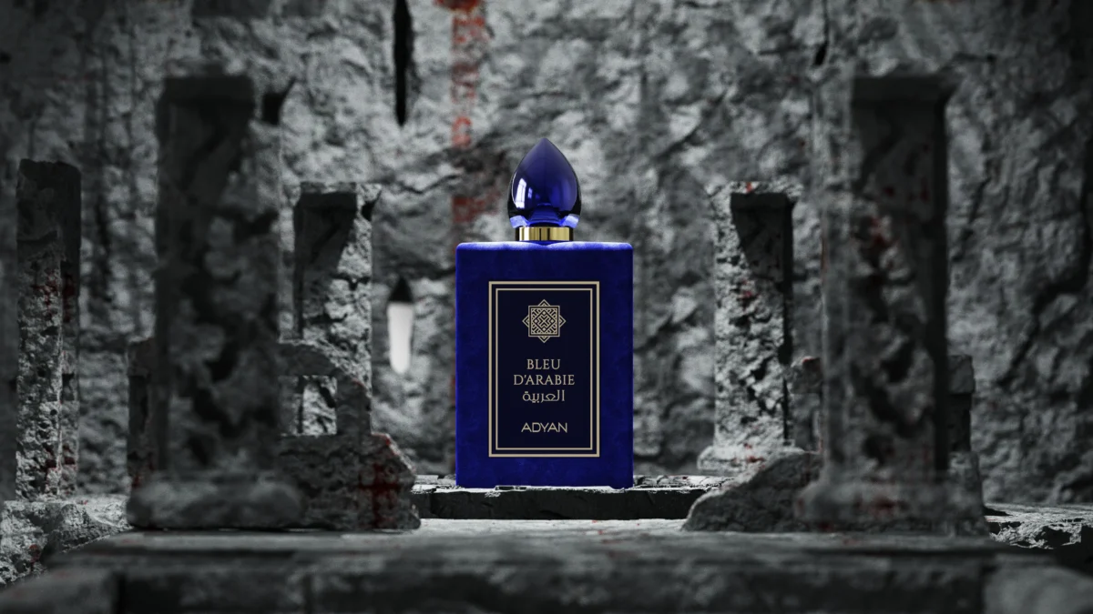 tea perfume bleu d'arabie perfume by adyan presntation