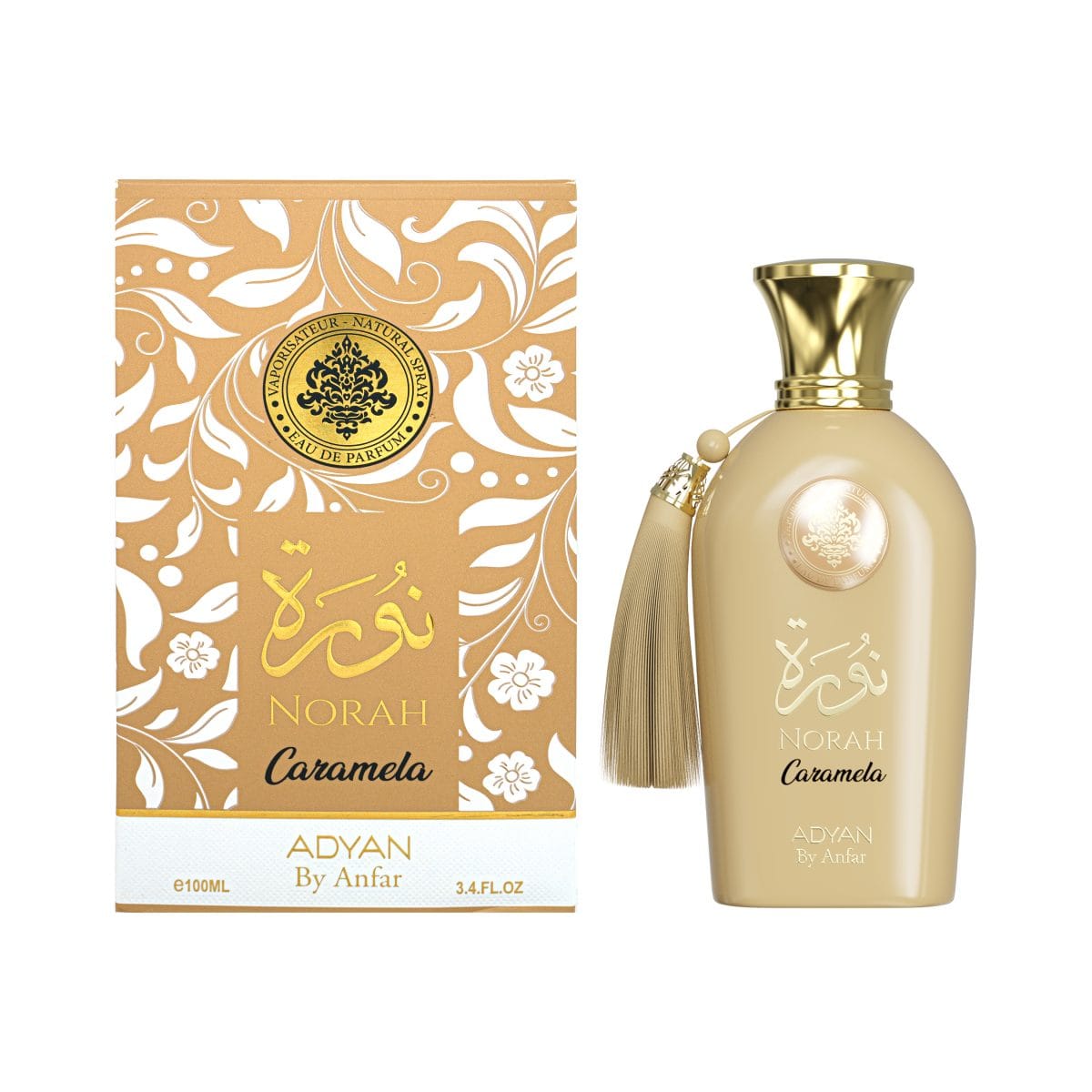Norah Caramela by Adyan 100ml Eau de Parfum for women with yuzu, floral and amber notes