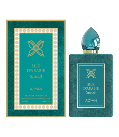 Arabian Musk Perfume |Silk D’Arabie by Adyan 100ml Extrait parfum velvet bottle and box