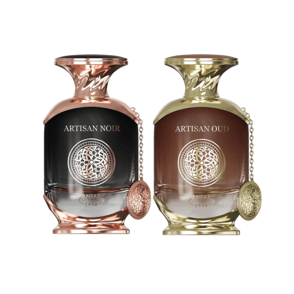 Artisan Oud and Noir extrait de parfum bundle by Anfar 1950 – Luxury Arabian fragrance set from Oudh Shop UK