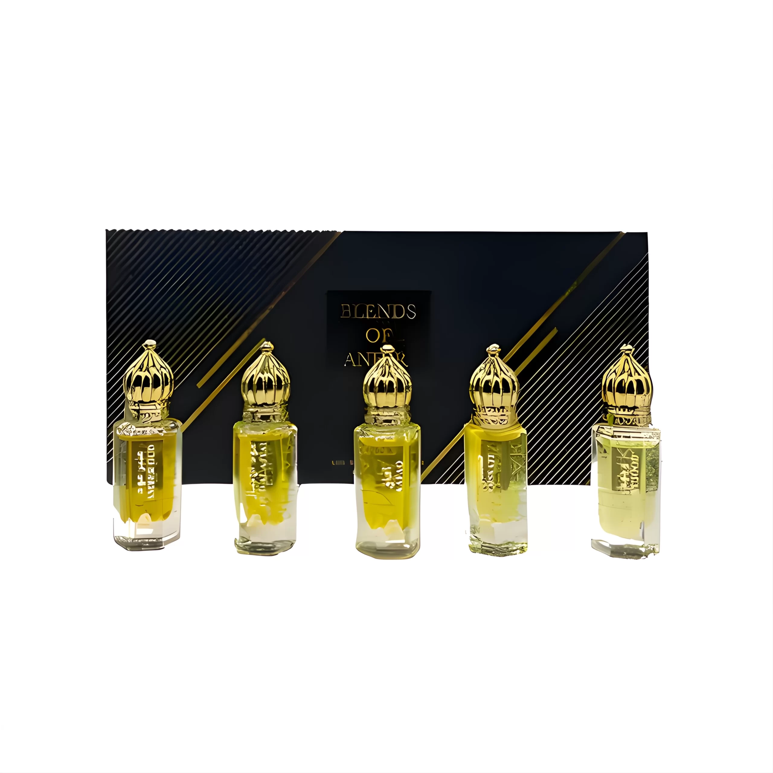 Blends-of-Anfar-Gift-Set Gift packaging of Blends of Anfar Perfume Oil Set – Elegant Oud Gift Idea
