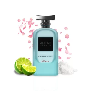 Midnight Frost Intense icy citrusy woody scent by Anfar London – 100ml Unisex Extrait de Parfum in premium packaging