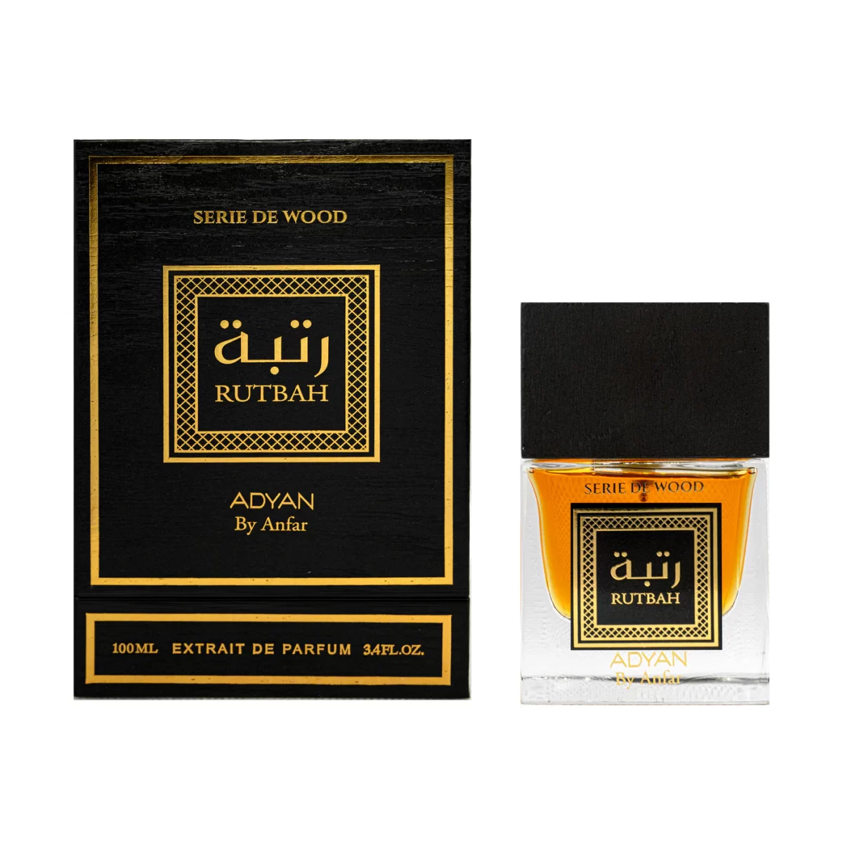 Ruthba oud perfume by Adyan Extrait de Parfum 100ml - Unisex Oriental-Woody Fragrance