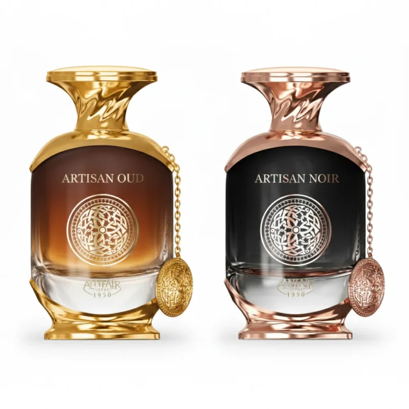 Artisan Oud and Noir extrait de parfum bundle by Anfar 1950 – Luxury Arabian fragrance set from Oudh Shop UK