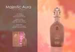 Mystic Aura by Adyan velvet finished bottle with decorative rose in gift box UK