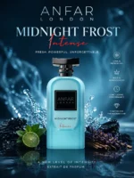 freah icy perfume midnight frost by anfar london promo poster