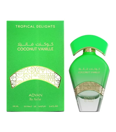 Coconut Vanille Perfume by Adyan – 100ml Tropical Vanilla Fragrance Bottle