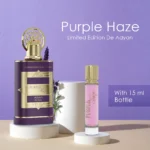 Purple Haze by Adyan, a long-lasting luxury Arabian perfume inspired by Givenchy Irresistible. This elegant fragrance blends citrus, floral, and warm notes for a scent that commands attention.