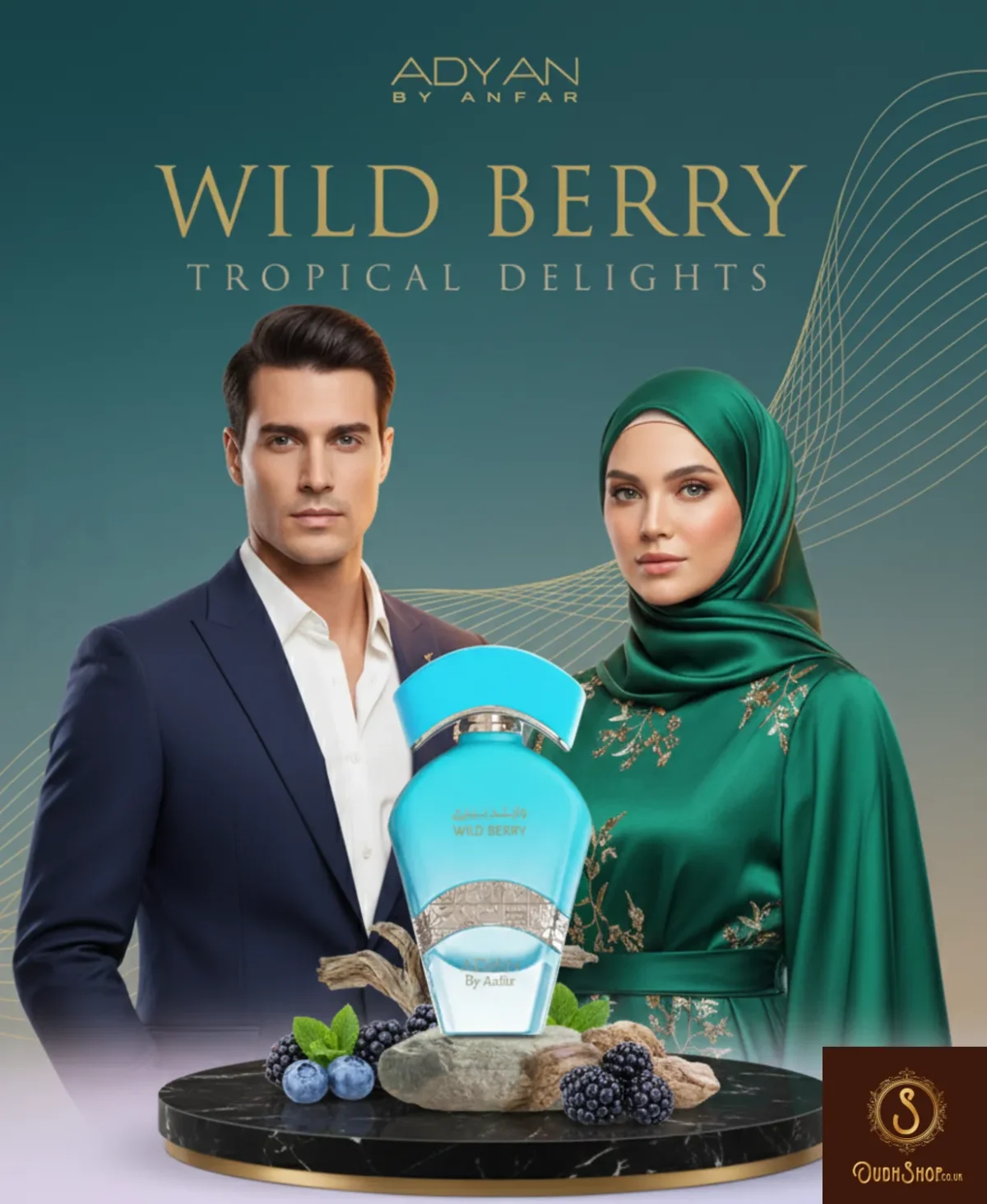 vanilla musk fragrance Wild Berry Perfume by Adyan – 100ml Fruity Extrait from Tropical Series