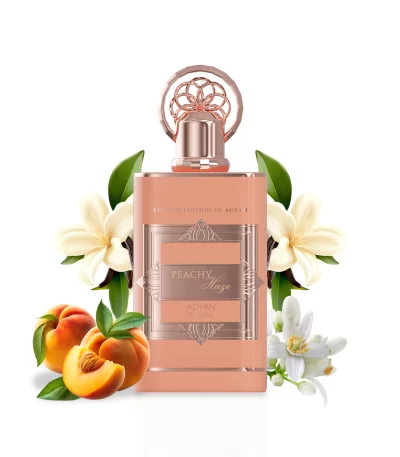 Peachy Haze by Adyan – Fruity Extrait de Parfum Bottle with Travel Size