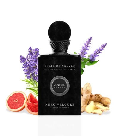 Nero Velours by Anfar London – 100ml Série de Velvet Citrus & Woody Musk Perfume Bottle