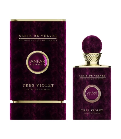 Tres Violet by Anfar London – 100ml Série de Velvet Extrait Perfume Bottle