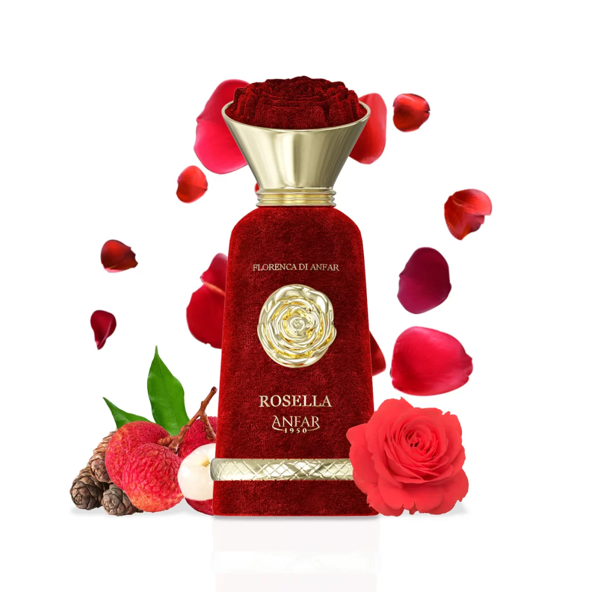 Rosella by Anfar 1950 – Florence de Anfar Series Luxury Floral Amber Perfume Bottle