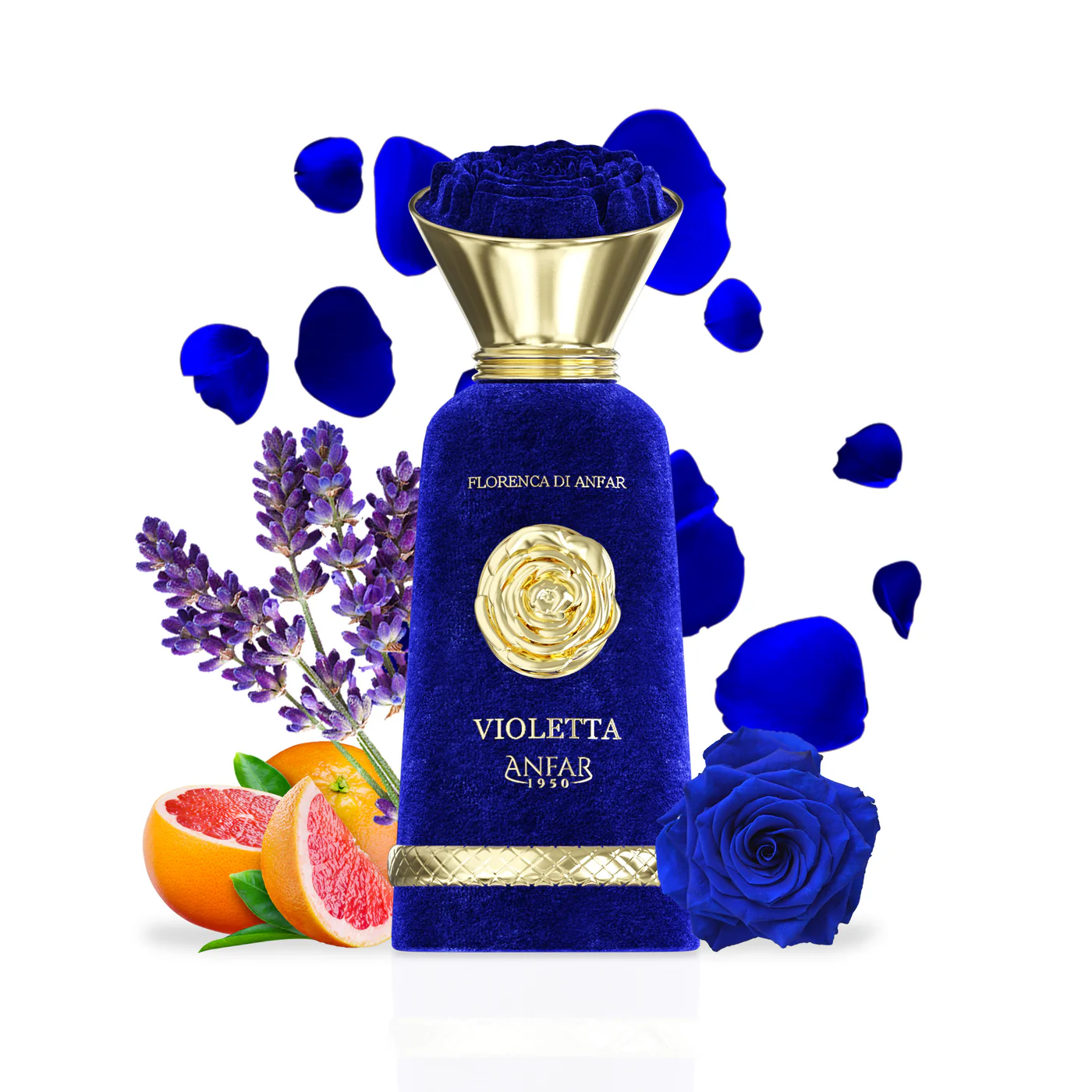 Anfar Violetta – Florence de Anfar Series Perfume Violetta by Anfar 1950 – Florence de Anfar Series Floral Citrus Perfume Bottle