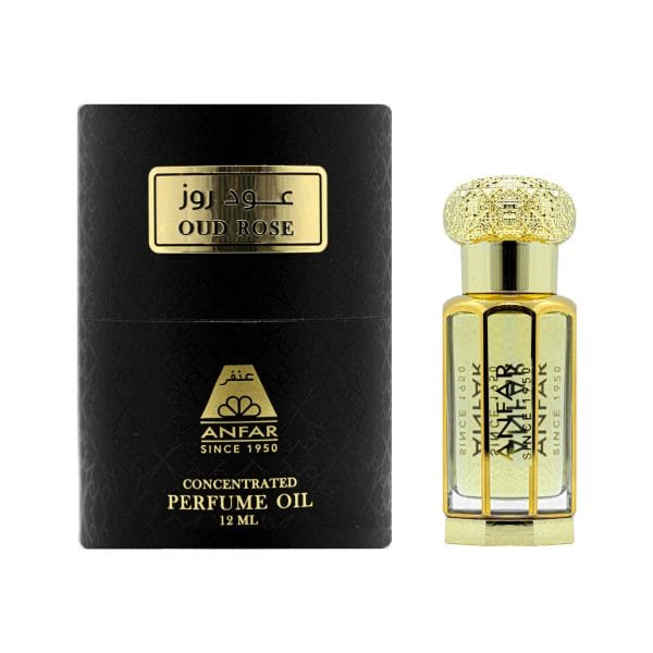 Oud Rose Perfume Oil 12ml by Anfar – Top Rose Oud Unisex Perfume