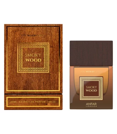 Smoky Wood by Anfar – 100ml Smoky Oud & Woody Perfume Bottle