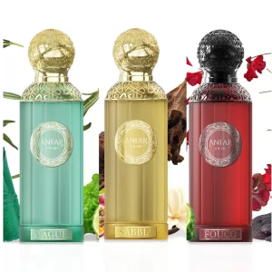 long lasting oud perfume collection Fouco sabbia Vague by Anfar – 100ml Element Edition de Anfar Oud Leather Perfume Bottle