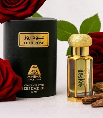 Oud Rose Perfume Oil 12ml by Anfar – Top Rose Oud Unisex Perfume