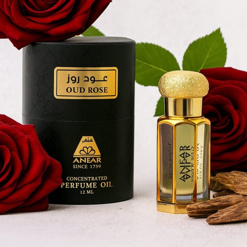 Oud Rose Perfume Oil 12ml by Anfar – Top Rose Oud Unisex Perfume