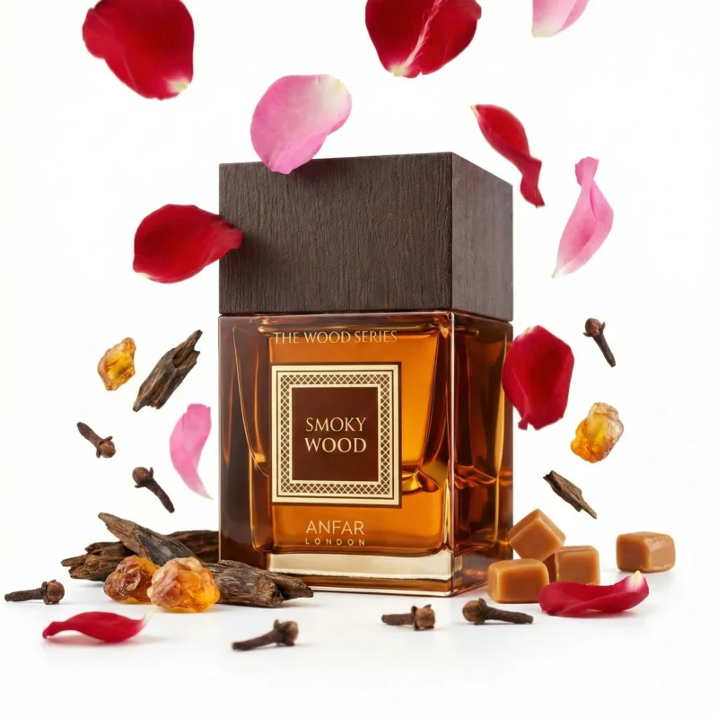 Smoky Wood by Anfar – 100ml Smoky Oud & Woody Perfume Bottle