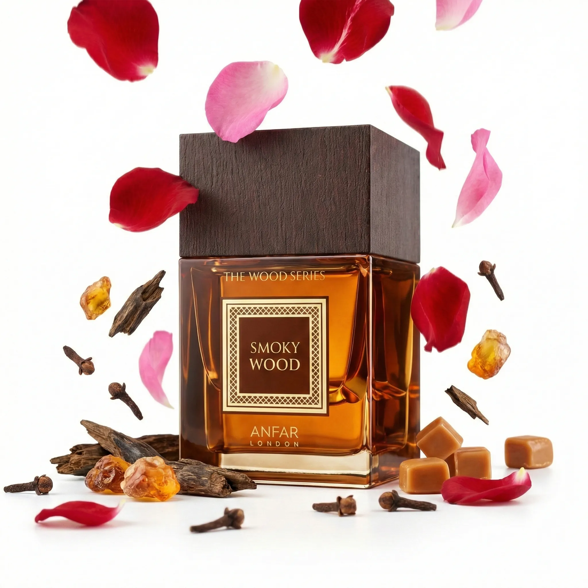 smoky wood by anfar london 100ml spicy woody perfume oudh shop Smoky Wood by Anfar – 100ml Smoky Oud & Woody Perfume Bottle