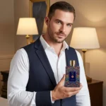 An exquisite bottle of Rituals of Anfar Chef-D'Oeuvre 80ml Extrait de Parfum on a dark, luxurious background, showcasing the brand's elegant packaging.